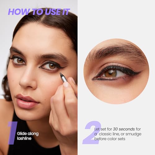Wonderskin 1440 Longwear Eyeliner (Black Truffle) with Wonderskin Black Mascara