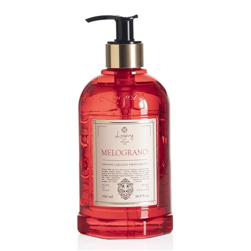 Logevy Melograno Liquid Hand Soap ? Invigorating Fragrance Made from the Best Skin-Friendly Ingredients Rich in Nutritional Properties for Hydrating and Soothing Action ? 500ml