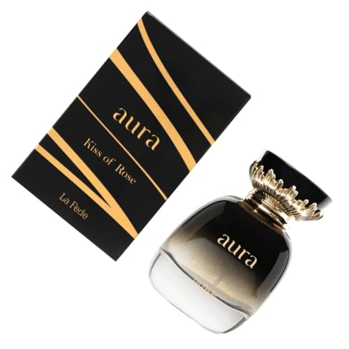 Khadlaj La Fede Aura Kiss of Rose Perfume 3.4oz - Fruity Floral Scent