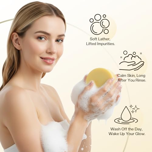 Beef Tallow Soap: Organic Grass-Fed Moisturizing Bar for Men & Women's Daily Face & Body Cleansing, Ideal for Sensitive & Dry Skin, 4.2 oz