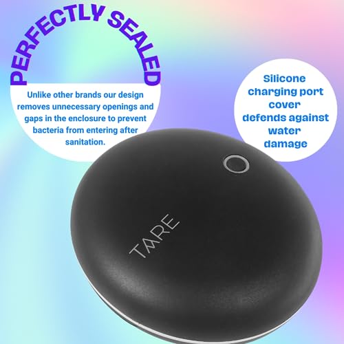 UV Sanitizer Retainer Case Black - Rechargeable Mouth Guard & Dental Braces Storage
