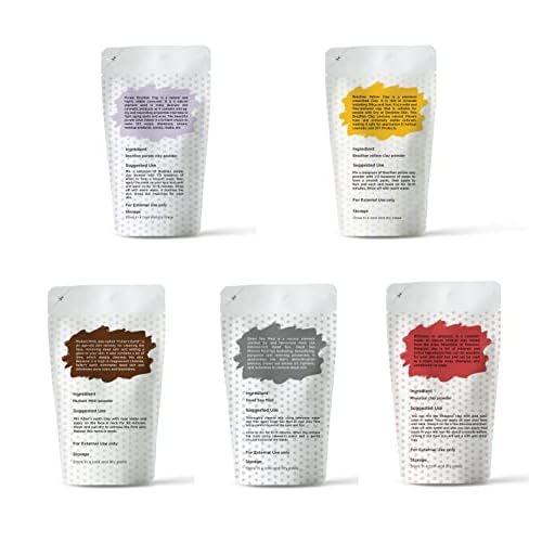 YOGI¡¯S GIFT ? Celebrating health Multi Pack | Pack of 5 Clays + Pack of 5 Natural Clays for bundle..