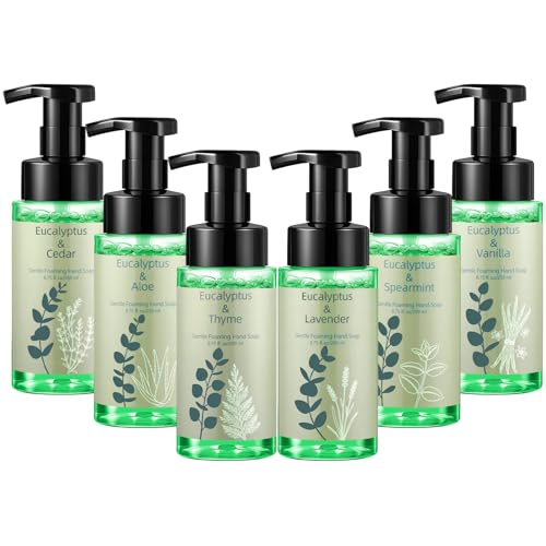 Swiffen Eucalyptus Foaming Hand Wash with Pump - Moisturizing 8.75 oz (6 Pack)