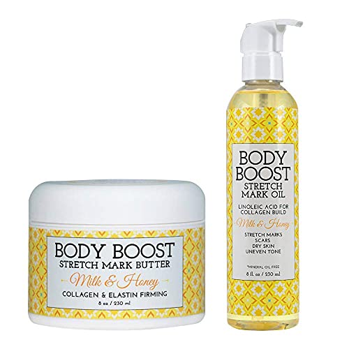 Stretch Mark Prevention Oil and Body Butter Duo - Hydrating & Repairing