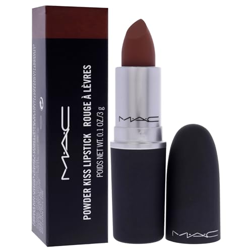 MAC Powder Kiss Lipstick Marrakesh - Brown Lipstick 0.1 oz with Variation