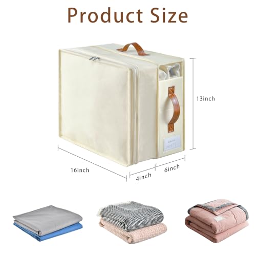 Freebat 8 Pack Adjustable Bed Sheet Organizers with Zipper - Beige