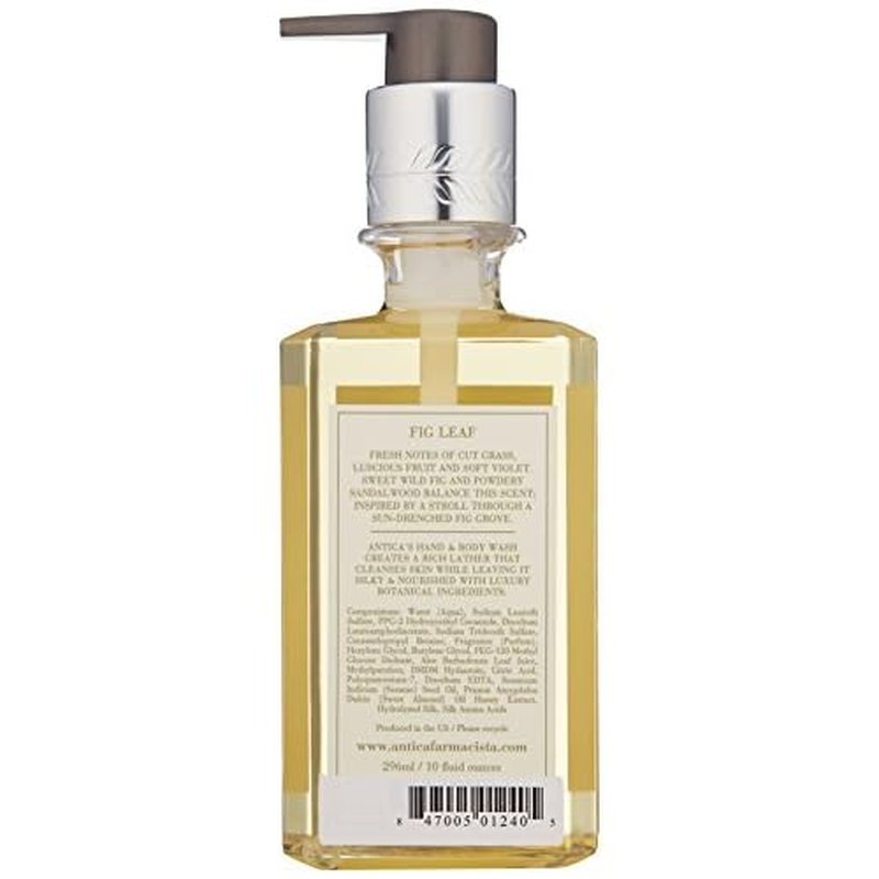 Antica Farmacista Hand & Body Wash - Luxury Nourishing Body Wash - Hydrating Hand Cleansing Wash - Bath & Body Gift - Fig Leaf, 10 fl oz