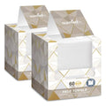 Ourmed Life Disposable Face Towels Pack of 120 - 12x12 Inch, Lint-Free & Ultra-Soft