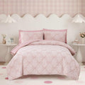 Pink Bow Full Size Comforter Set for Girls - 7 Pieces Bed in a Bag - Variation of THIS listing