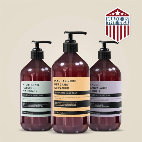 Luxury Scented Hand Soap with Ylang Ylang & White Musk - 16oz Plant-Based Formula