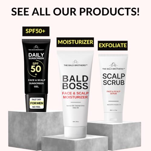 The Bald Brothers Bald Head Care Moisturizer 3 Oz 2-Pack - Vegan & Non-Greasy