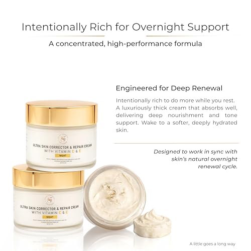 Dark Spots Corrector & Skin Tone Repair Cream for Face with Alpha Arbutin & Kojic Acid – Hydrating 2 oz
