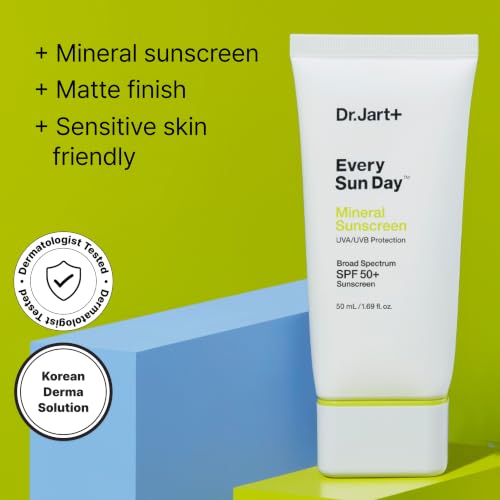 Mineral Sunscreen SPF 50+ with Zinc Oxide for Face Travel Size 1.69 Fl Oz