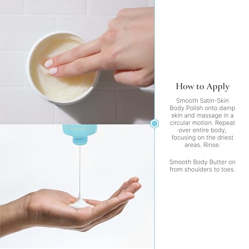 Lemon & Sage Body Scrub and Body Butter Duo - Vegan, Hydrating, Exfoliating