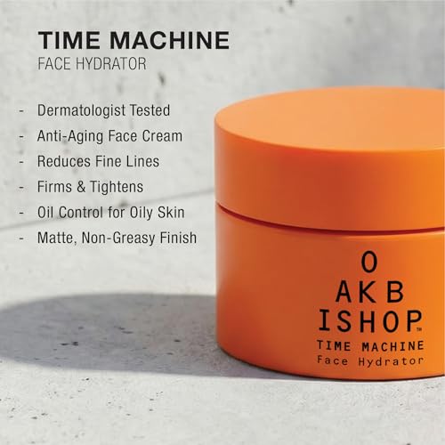 Time Machine Men¡¯s Face Moisturizer ? Anti Aging Cream with Caffeine, Hyaluronic Acid & Squalane ? Firming, Lightweight, Non-Greasy ? 1.69 oz