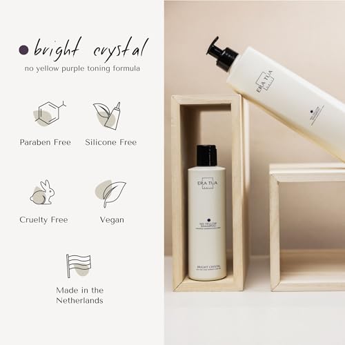 No-Yellow Toning Purple Shampoo 8.45 Fl Oz - Neutralizes Brassiness for Blonde & Silver Hair
