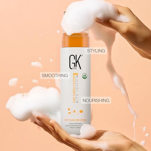 Keratin Volumizing Hair Mousse for Fine & Thin Hair - Sulfate-Free, Medium Hold, Adds Shine & Body, No Frizz - 8.5 Fl Oz