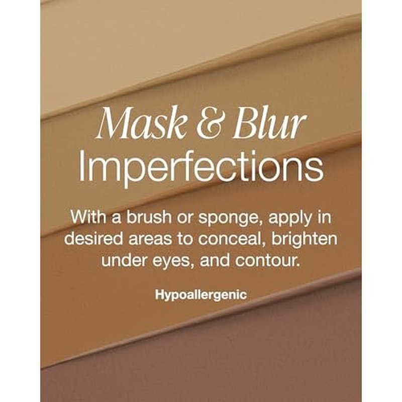 Mineral Fusion Makeup Cream Concealer Eye Palette Quad - 4 Warm to Dark Shades - Decadence - Blemish Concealer & Under Eye Brightener - With Vitamin C & E - Hypoallergenic