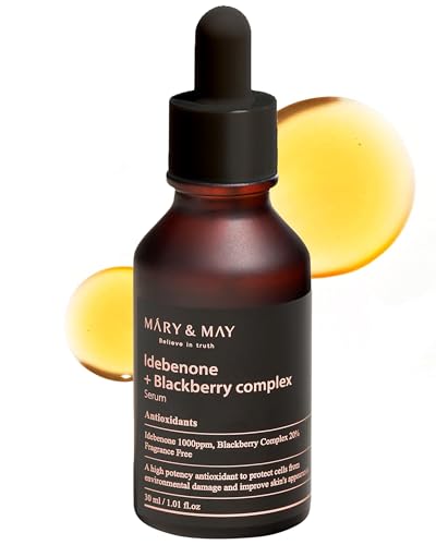 Mary&May Idebenone Blackberry Face Serum 1.01 Fl Oz - Antioxidant Skin Care