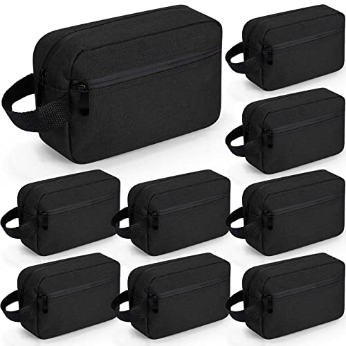 Hillban Black 9-Piece Portable Waterproof Toiletry Bag Travel Organizer