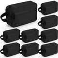 Hillban Black 9-Piece Portable Waterproof Toiletry Bag Travel Organizer