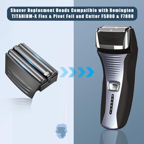 Black Replacement Foil Heads for Remington Shavers - TGSBHIO Compatible