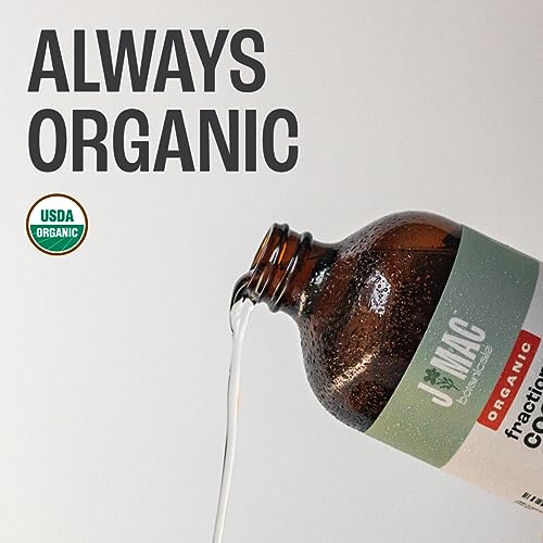 Organic Fractionated Coconut Oil 16 Fl Oz Glass Bottle - Carrier & Moisturizer