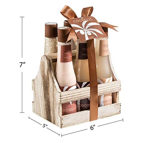 Tropical Milky Coconut Bath & Body Set Skin Care Bath for Women & Men Shower Gel, Bubble Bath, Bath Salts, Body Butter, Body Scrub, Body Lotion - Luxury Spa Set Luxury Body Care Gift Unisex