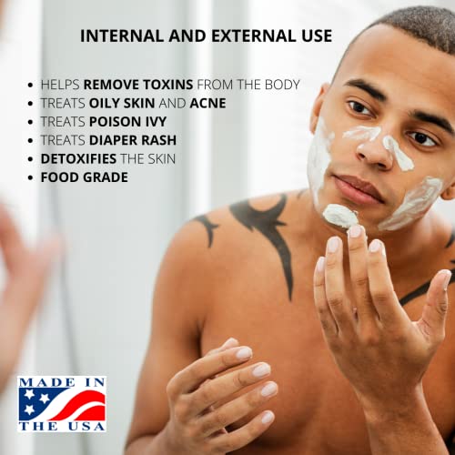 Calcium Bentonite Clay 80 Ounce - Pure Detox & Skincare Clay for Masks