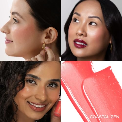 SONELA Blissful Moment Dewy Liquid Blush Coastal Zen 0.27 Fl Oz - Hydrating, Nourishing Formula with Hyaluronic Acid