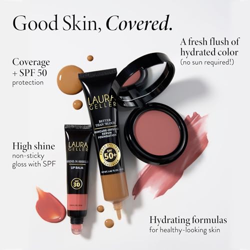 Laura Geller Medium SPF Skin Care Kit with Foundation, Blush & Lip Balm, Variation 03