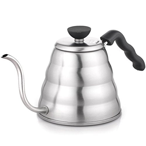 HARIO V60 Buono Stovetop Gooseneck Kettle - Silver / 1.3 Quarts