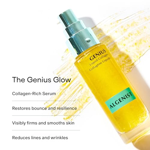 Algenist GENIUS Liquid Collagen Serum 2oz - Firming & Hydrating Vegan Face Serum with Alguronic Acid & Vitamin E - Minimize Fine Lines & Improve Elasticity - Variation of THIS listing