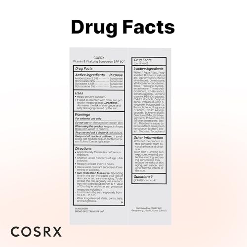 COSRX SPF 50 Vitamin E Sunscreen & Peptide Skin Booster Set - Face Care