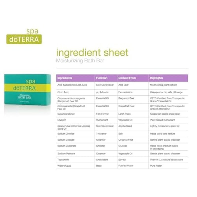 doTERRA - SPA Moisturizing Bath Bar - 4 oz