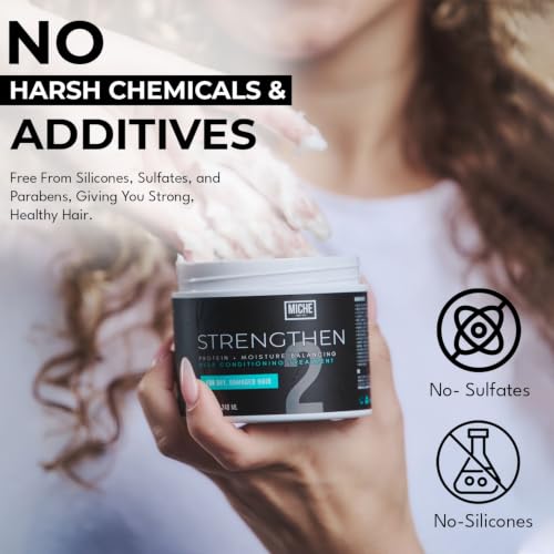 Protein Deep Conditioner for Curly Hair - Strengthening & Moisturizing - 8oz
