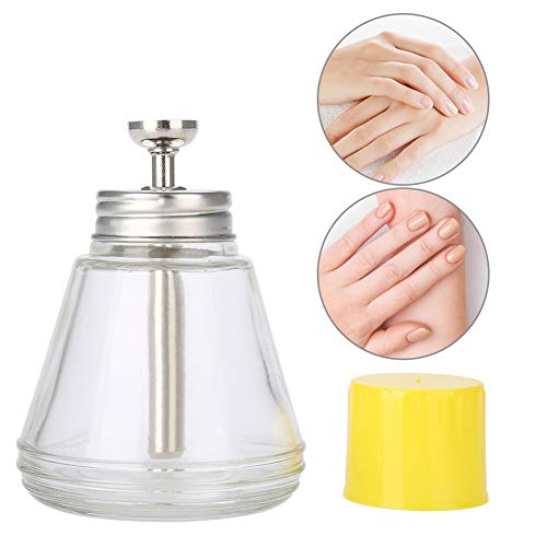 ZJchao 180 ml Press Bottle, Empty Bottle Nail Pump That can Store Nail Polish or Alcohol