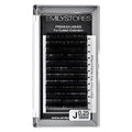 Lash Extensions 0.25mm Thickness J Curl 9mm Length Volume Individual Semi-Dull Black Eyelashes For Eyelash Extensions (0.25,J,9mm)
