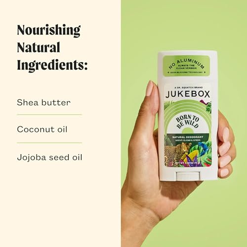 JUKEBOX Born to Be Wild Natural Women’s Deodorant 3-Pack - Aluminum-Free, Long-Lasting, Cruelty-Free