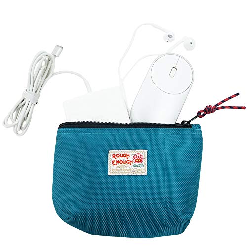Blue Tech Storage Pouch - Small Travel Cable Organizer EDC
