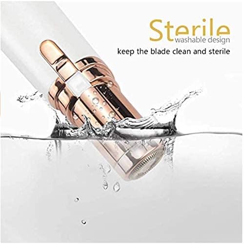 LA Beauty¢â Facial Hair Remover for Women, Painless Lady Shaver, Peach Fuzz, Chin, Upper Lip Hair Removal with LED Light, Battery Included
