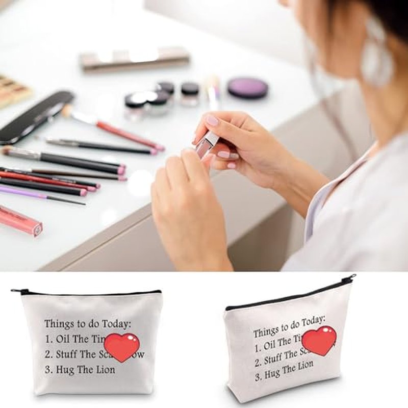 BLUPARK Wizard Gift Oil The T M Stuff The Scarec Hug The Lion Makeup Bag for Fans (Things to do Today)