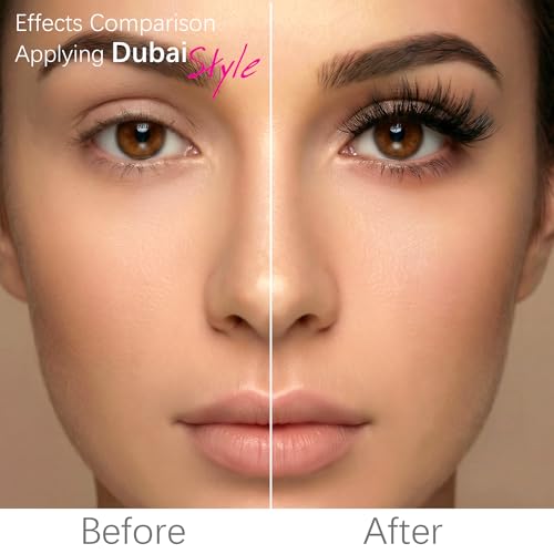 Eliace False Eyelashes Natural look 14mm, 15 Pairs Cat Eye Lashes Wispy Strips, 3D Mink Lashes Fake Eyelashes Fluffy Volume Dramatic Thick Cross Wispies Lash Thin Soft Band Comfortable Dubai Style