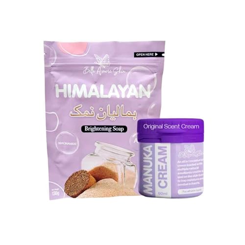 Himalayan Soap & Manuka Cream Set with Original Scent - All-Natural Skincare Pack