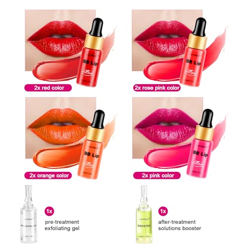 TRESSON BB Lips Serum Starter Kit - 4 Color Lip Gloss & Treatment Set