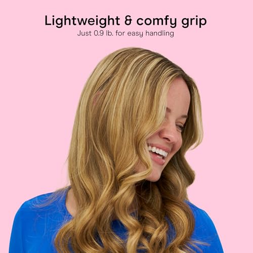 Conair Curling Iron 1.5 Inch Double Ceramic Barrel White Rose Gold - Adjustable Heat