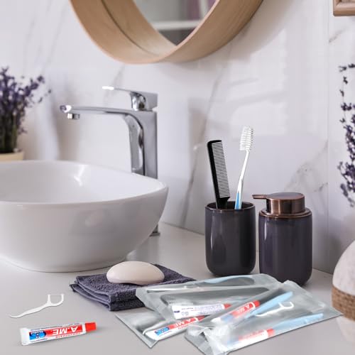 50 Sets Disposable Toothbrush Floss Comb Kits Personal Care Hygiene Pack - Newtay