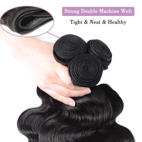 Natural Black 18 Inch Human Hair Bundles - Body Wave 100g