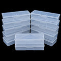 Lokyango Clear Nail Tool Storage Box - 12-Piece Manicure Organizer with Labels