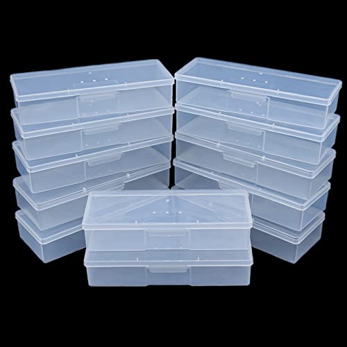 Lokyango Clear Nail Tool Storage Box - 12-Piece Manicure Organizer with Labels